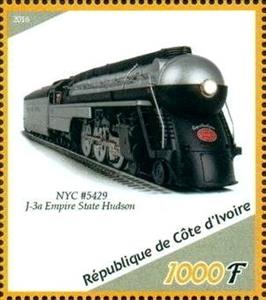 Stamp, NYC #5429 J-3a Empire State Hudson, Cinderellas,  , Locomotives, Railways