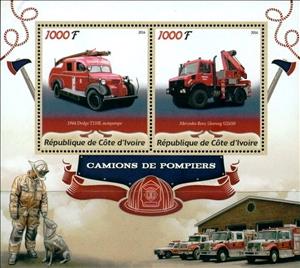 Mini Sheet, Fire engines, Cinderellas,  