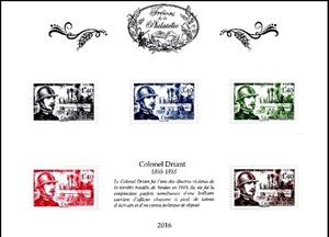 Souvenir Sheet, Colonel Driant 1855-1916, France,  
