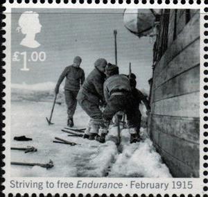 Stamp, Striving to free Endurance (February 1915), United Kingdom of Great Britain & Northern Ireland,  