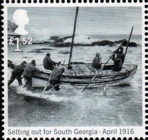 Stamp, Setting out for South Georgia (April 1916), United Kingdom of Great Britain & Northern Ireland,  