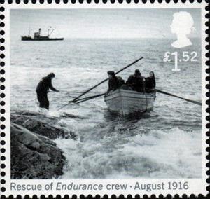 Stamp, Rescue of Endurance crew (August 1916), United Kingdom of Great Britain & Northern Ireland,  