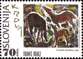 Art - France Kralj (Horse family)
