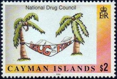 Stamp, National Drugs Council, Cayman Islands,  