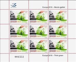 Mini Sheet, Think green, Albania,  , C.E.P.T.