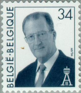 Stamp, King Albert II, Belgium,  , Heads of State, Kings