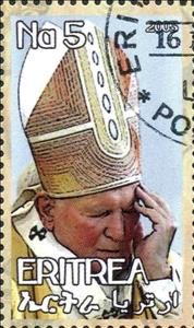 Stamp, Jean Paul II, Cinderellas,  , People, Popes