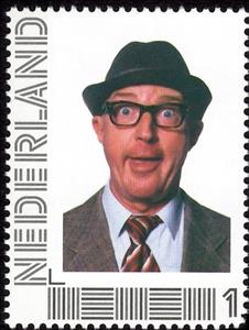 Stamp, 60 Years Dutch television: Vega at its best, Netherlands,  , Actors, Television