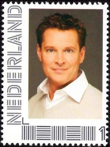 Stamp, 60 Years Dutch television: RTL Boulevard, Netherlands,  , Actors, Television