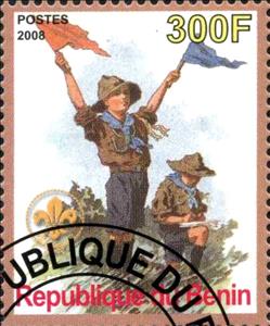 Stamp, Boy Scouts, Cinderellas,  , Scouting