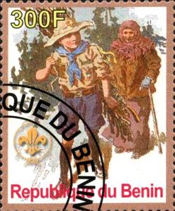Stamp, Boy Scouts, Cinderellas,  , Scouting