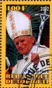 Stamp, Pape Jean-Paul II, Cinderellas,  , People, Popes