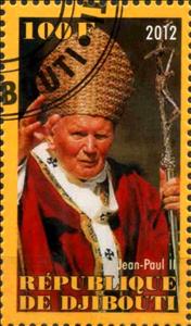 Stamp, Pape Jean-Paul II, Cinderellas,  , People, Popes
