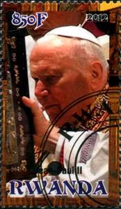Stamp, Pope John Paul II, Cinderellas,  , People, Popes