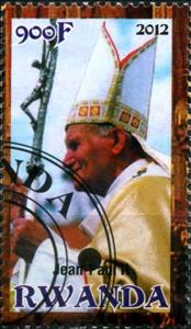 Stamp, Pope John Paul II, Cinderellas,  , People, Popes