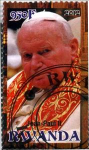 Stamp, Pope John Paul II, Cinderellas,  , People, Popes