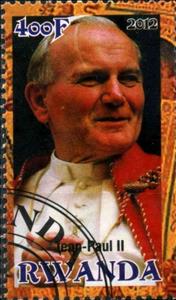 Stamp, Pope John Paul II, Cinderellas,  , People, Popes