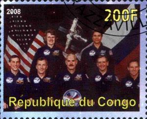 Stamp, Shuttle - Mir Missions, Cinderellas,  , Astronauts