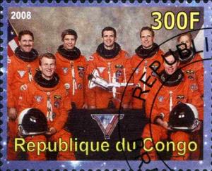Stamp, Shuttle - Mir Missions, Cinderellas,  , Astronauts