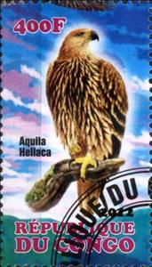 Stamp, Aquila Heliaca, Cinderellas,  , Birds