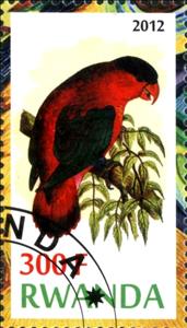 Stamp, Parrots, Cinderellas,  , Birds, Parrots