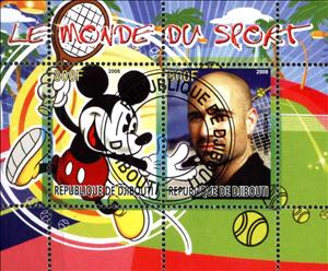 Mini Sheet, Le Monde du Sport, Cinderellas,  , Cartoons