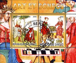 Mini Sheet, Art. et Echecs, Cinderellas,  , Art, Chess