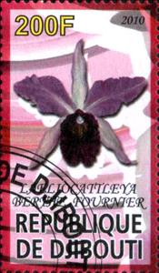 Stamp, Laeliocattleya Bertha Fournier, Cinderellas,  , Flowers