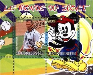 Mini Sheet, Le Monde du Sport, Cinderellas,  , Cartoons
