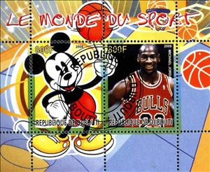 Mini Sheet, Le Monde du Sport, Cinderellas,  , Cartoons