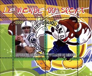 Mini Sheet, Le Monde du Sport, Cinderellas,  , Cartoons