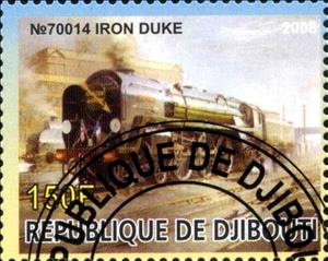 Stamp, No 70014 Iron Duke, Cinderellas,  , Locomotives, Transport