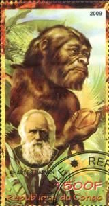 Stamp, Charles Darwin, Cinderellas,  , People