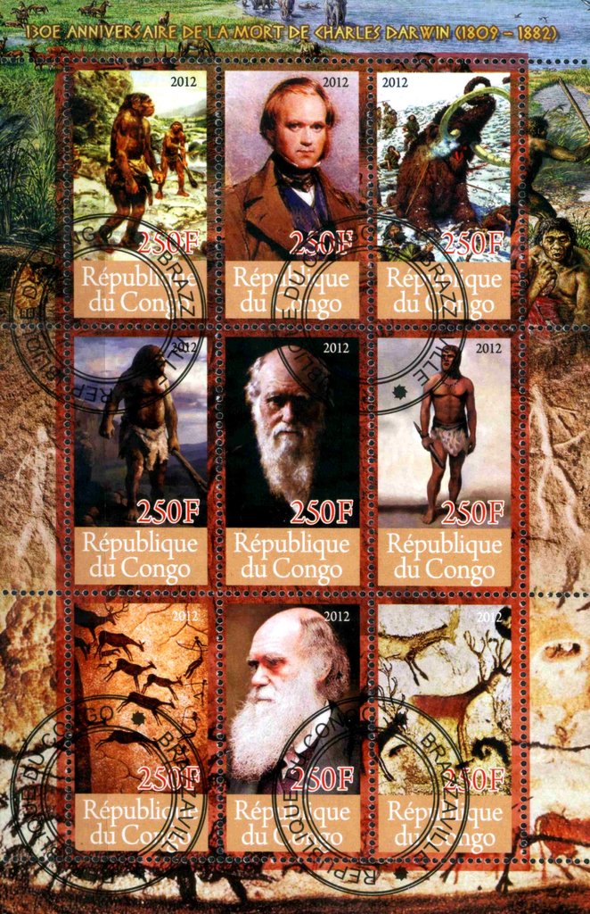 130e Anniversaire de la mort de Charles Darwin (1809-1882)