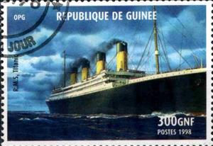 Stamp, Titanic, Cinderellas,  , Ships