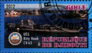 Stamp, USS Kitty Hawk CV-63, Cinderellas,  , Ships