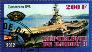 Stamp, Clemenceau R98, Cinderellas,  , Ships