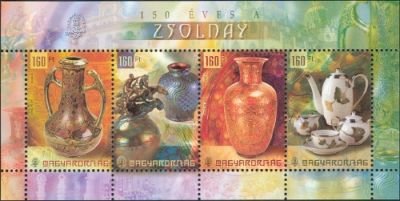 Zsolnay Porcellain, 150th anniv.
