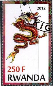 Stamp, Dragon, Cinderellas,  , Dragons