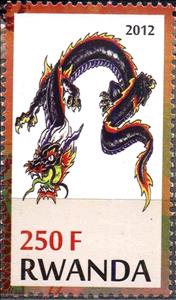 Stamp, Dragon, Cinderellas,  , Dragons