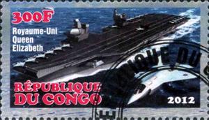 Stamp, Queen Elizabeth, Cinderellas,  , Ships