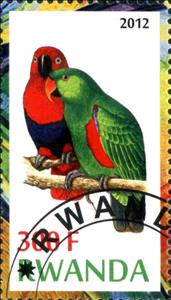 Stamp, Parrots, Cinderellas,  , Birds, Parrots
