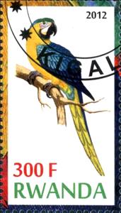 Stamp, Parrots, Cinderellas,  , Birds, Parrots