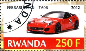 Stamp, Ferrari 599XX-TA06, Cinderellas,  , Cars