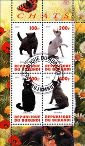 Mini Sheet, Chats, Cinderellas,  , Cats