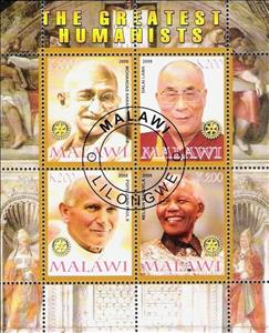 Mini Sheet, The greatest humanists, Cinderellas,  
