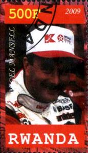 Stamp, Nigel Mansell, Cinderellas,  , People, Sport