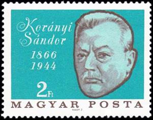 Stamp, Sándor Korányi (1866-1944) physician & scientist, Hungary,  , Physicians, Scientists