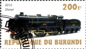 Stamp, Dover, Cinderellas,  , Locomotives, Railways, Steam Traction, Transport