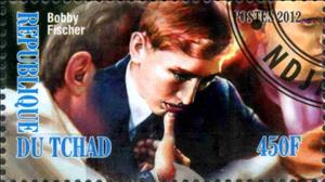 Stamp, Bobby Fischer, Cinderellas,  , Chess, People